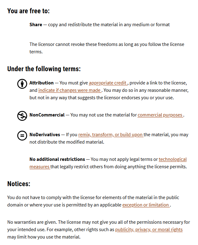 CC BY-NC-ND 4.0 License